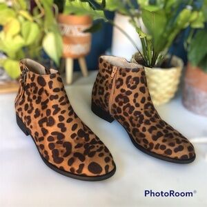Cheetah Print Ankle Boots